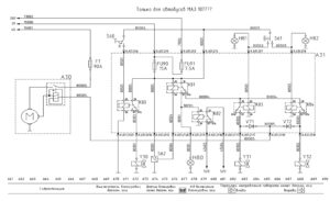 Схемы электрооборудования автобусов МАЗ 103 и МАЗ 107.