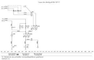 Схемы электрооборудования автобусов МАЗ 103 и МАЗ 107.