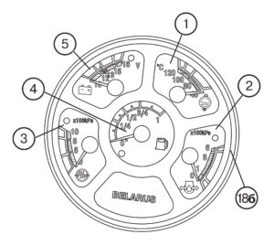 Органы управления, приборы и предохранители Беларус-80.1/80.2/82.1/82.2/82Р.