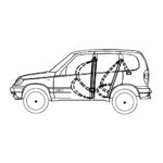 Ремни безопасности автомобиля Шевроле-Нива – снятие и установка.